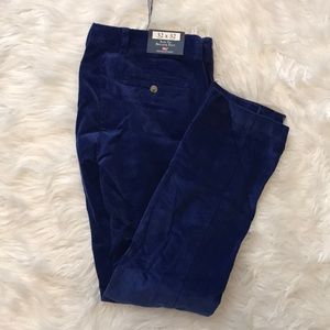 Vineyard vines Blue corduroy slim fit pants